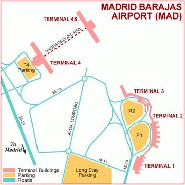 Барахас (аэропорт, Мадрид): табло прилета, терминалы, схема и расстояние до Мадрида. Как добраться из аэропорта в центр Мадрида?