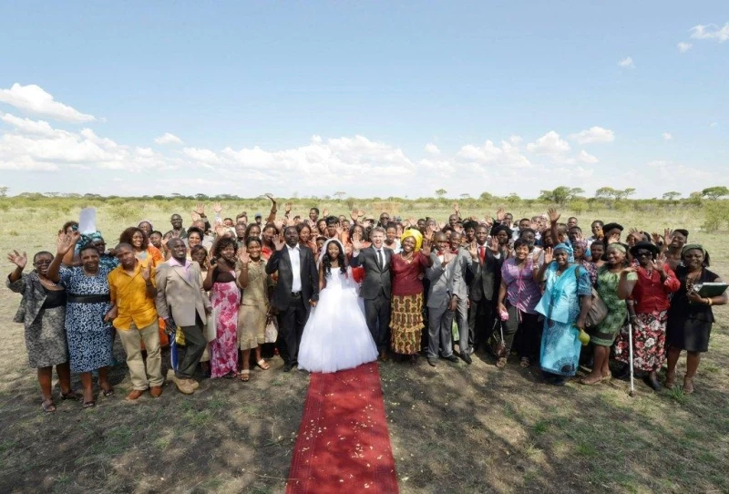 Экстраординарная сафари-свадьба в Зимбабве
