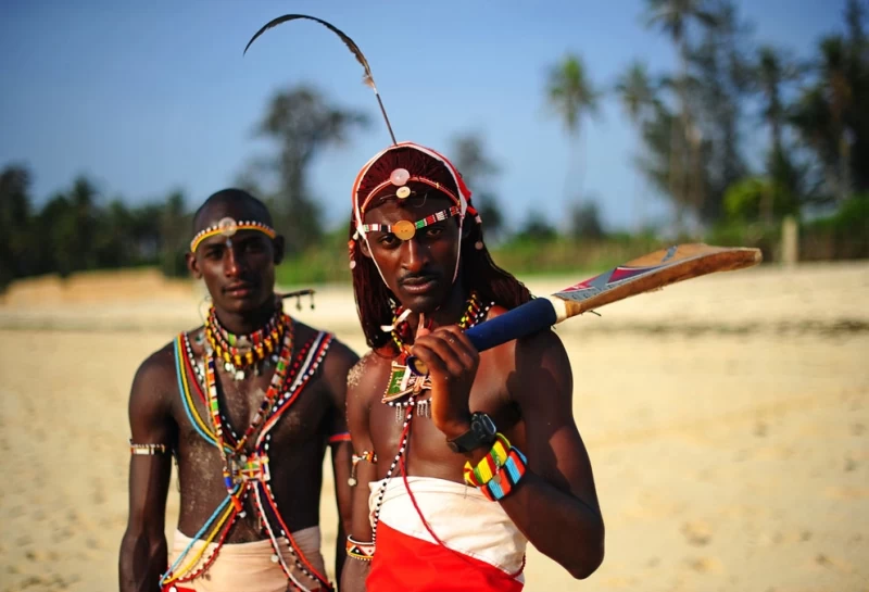 Команда по крикету из племени масаи