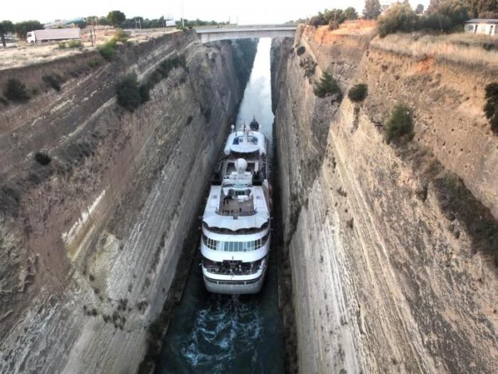 Коринфский канал в Греции: фото, описание