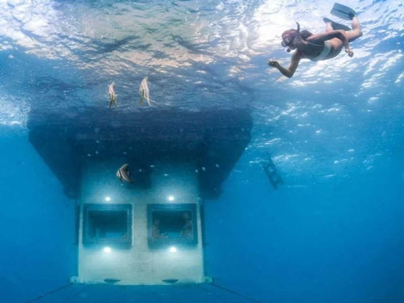 Первый подводный гостиничный номер в Африке