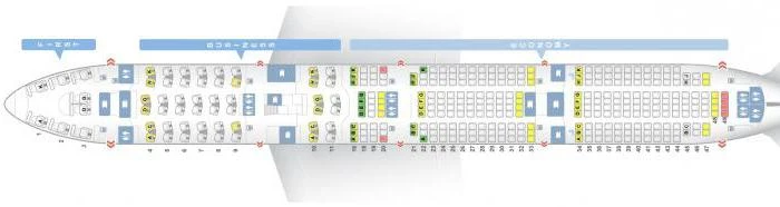 Вместимость "Боинга 747", схема салона, лучшие места