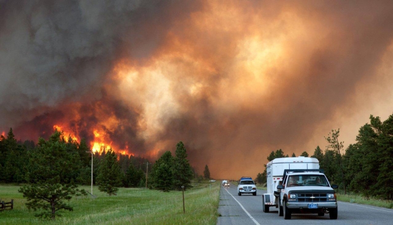 Беспощадная стихия: Лесные пожары на западе США (20 фото)