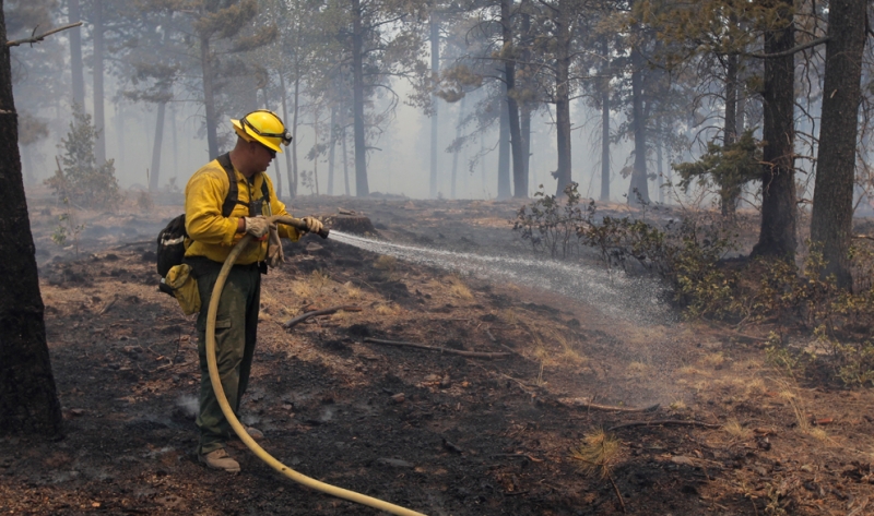 Лесной пожар в «ядерном» Лос-Аламосе (15 фото)