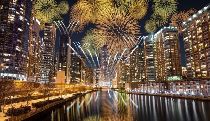Новый год в Чикаго