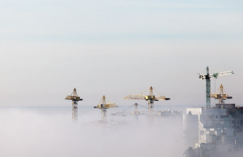 Окутанный осенним туманом Киев (13 фото)