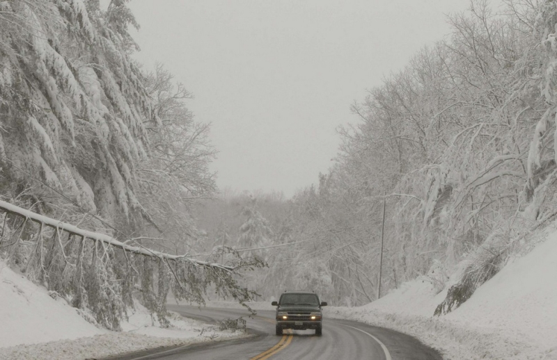 Отголоски «Сэнди» — рекордные снегопады на востоке США (6 фото)