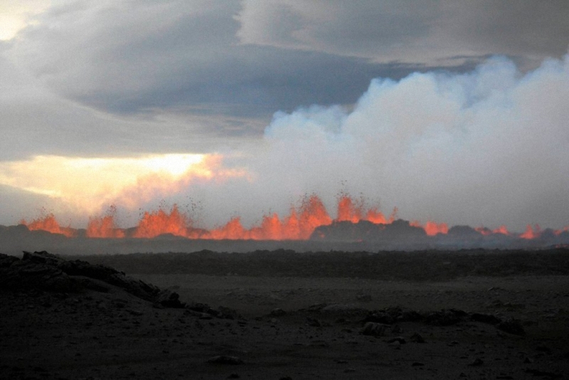 Проснувшийся вулкан Bardarbunga