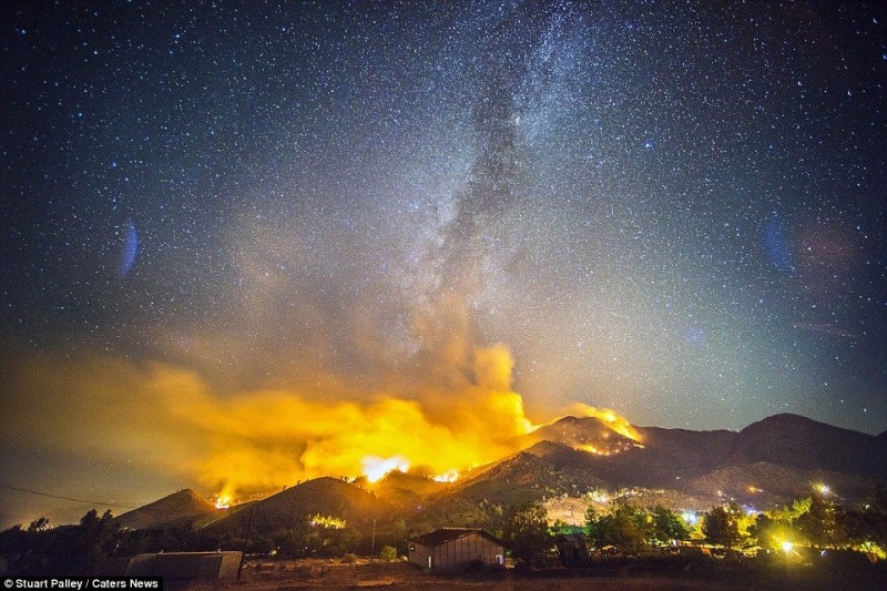 Уникальные фотографии калифорнийских пожаров